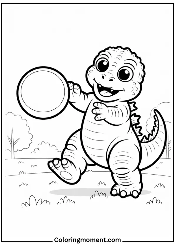 Baby Godzilla Playing