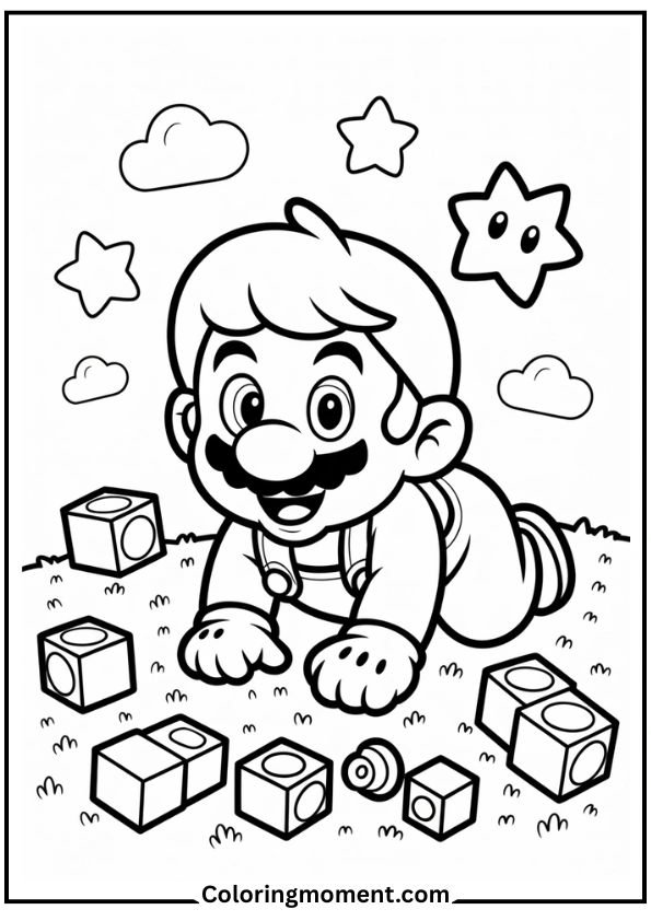Baby Mario Crawling