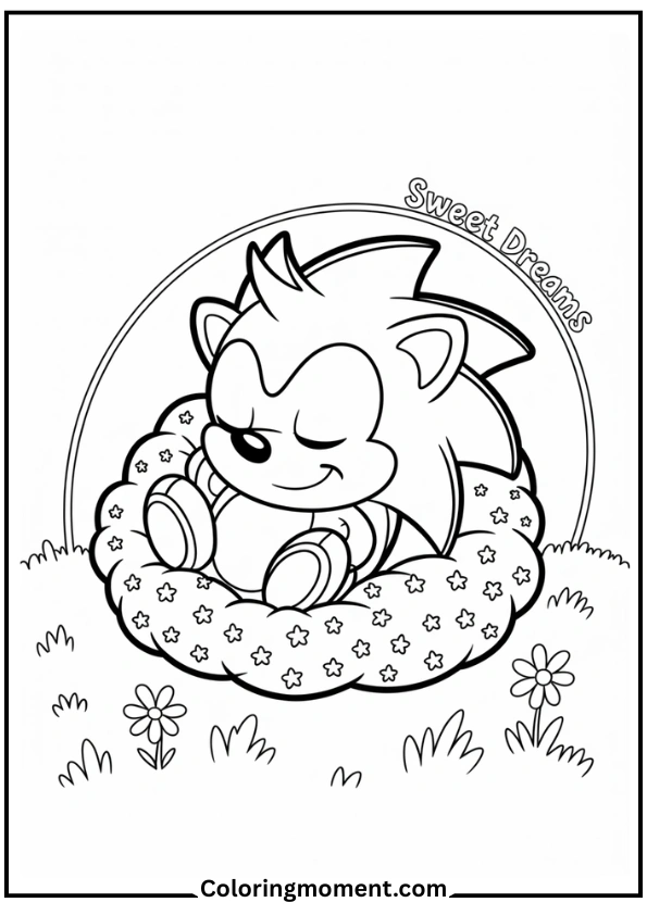Baby Sonic Sleeping