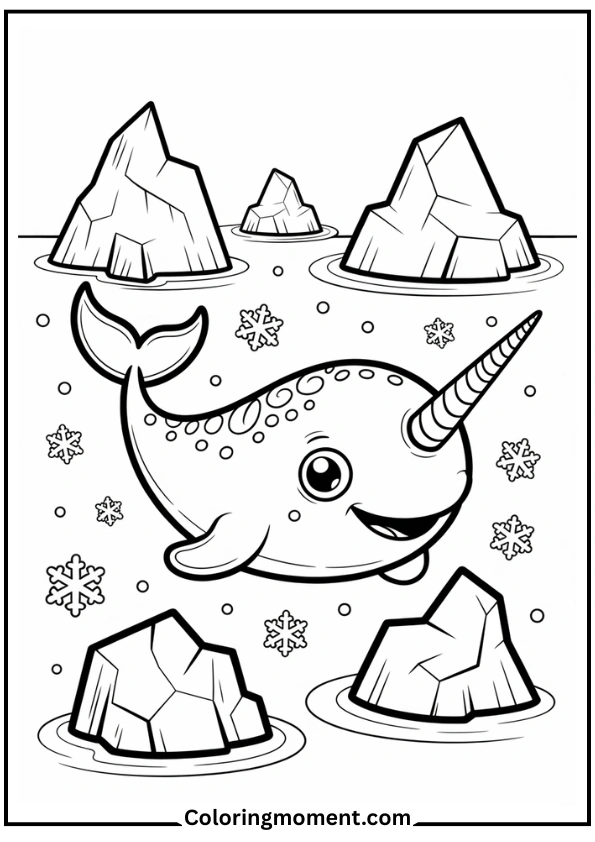 Cartoon Narwhal