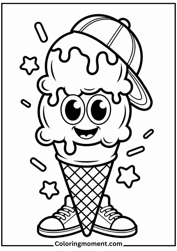 Cool Cone in Sneakers