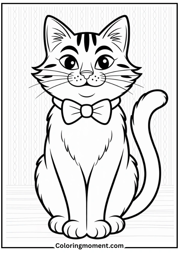 Fancy Cat with a Bow Tie