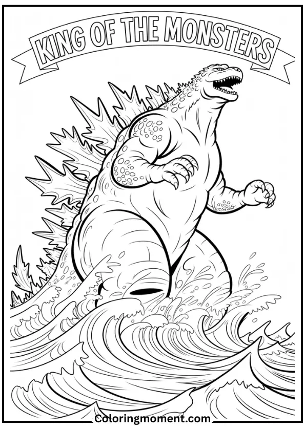 Godzilla Emerging from Ocean