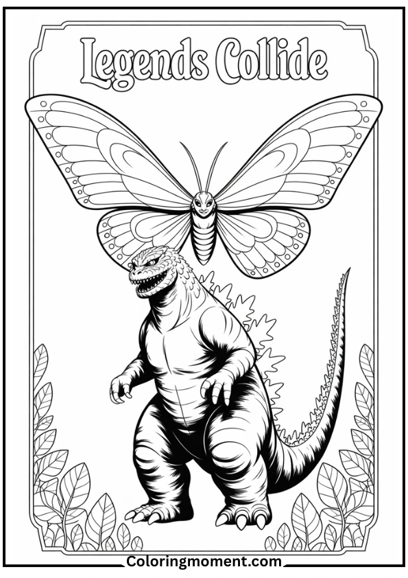 Godzilla with Mothra
