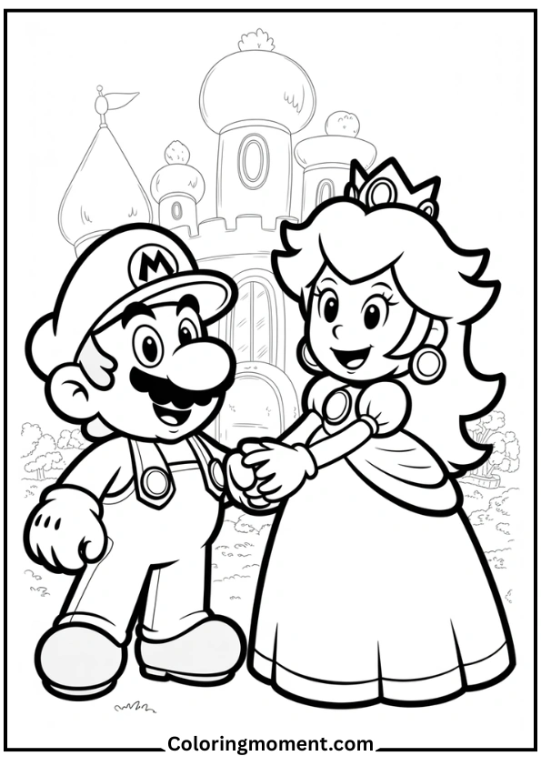 Mario with Princess Peach
