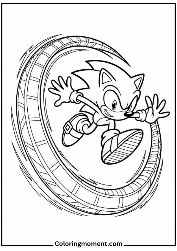 Sonic Jumping Through a Ring