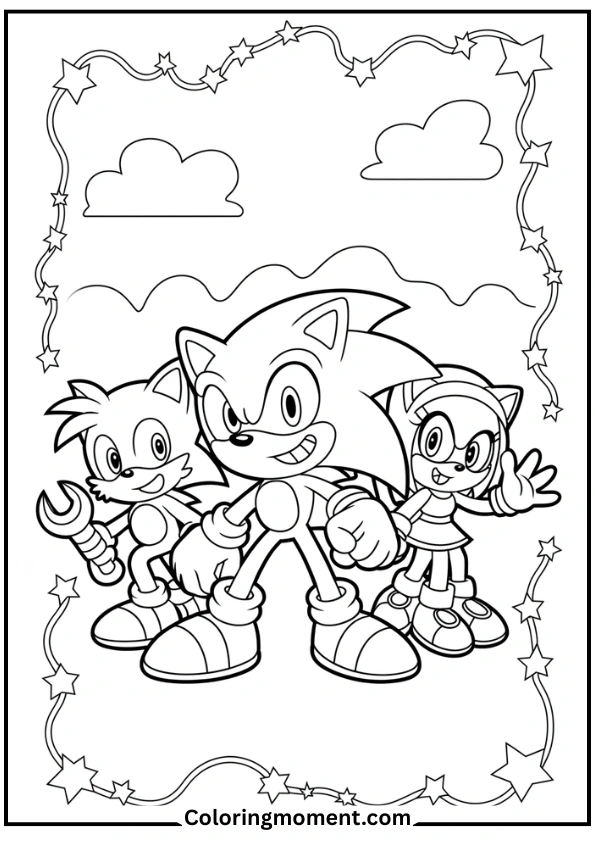 Sonic and Friends Group Pose