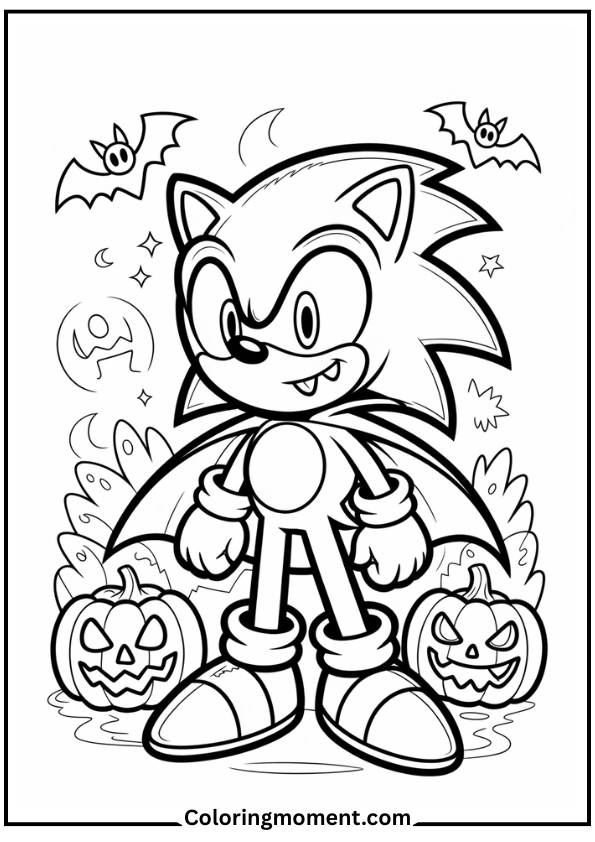 Sonic in Halloween Costume