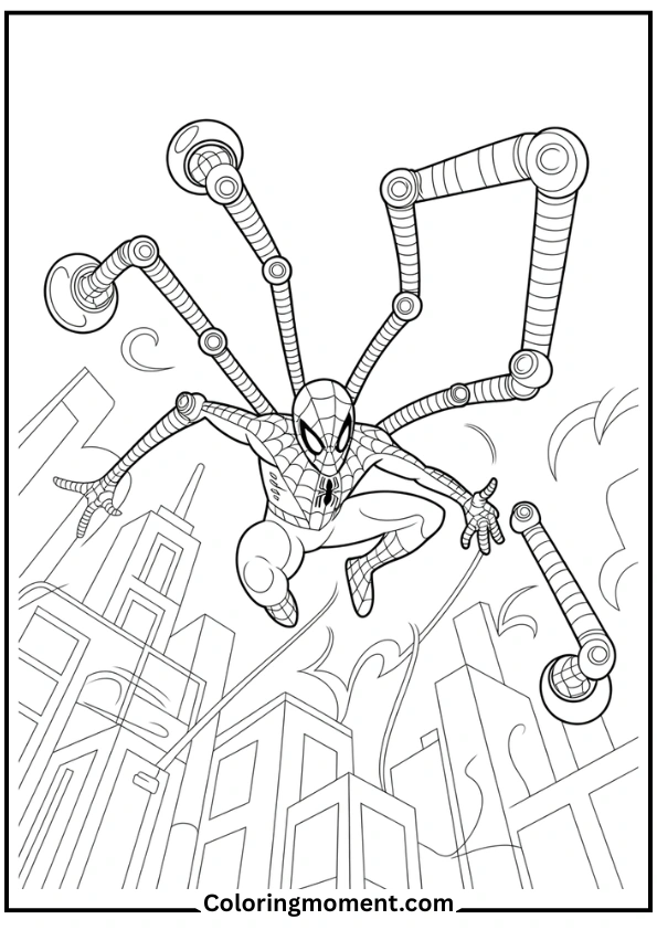 Spider-Man and Doctor Octopus Fight