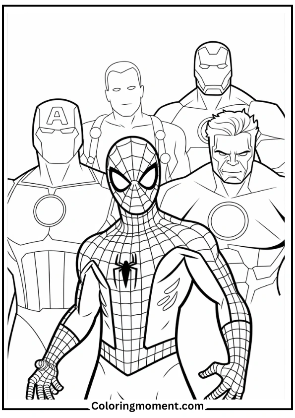 Spider-Man with Avengers