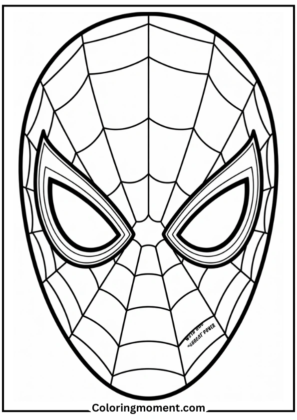 Spider-Man’s Mask Close-Up