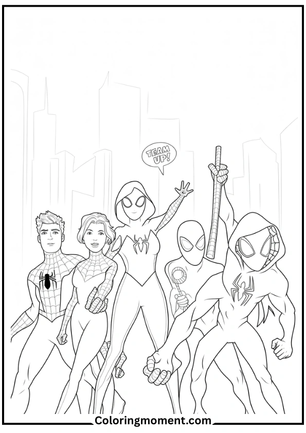 Spider-Verse Characters Group