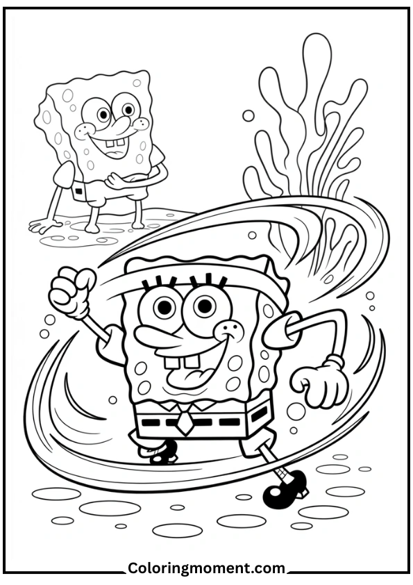 SpongeBob in Karate Gear