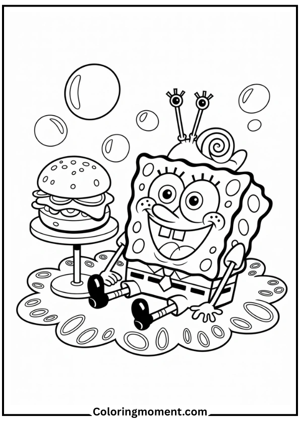 SpongeBob with Gary the Snail