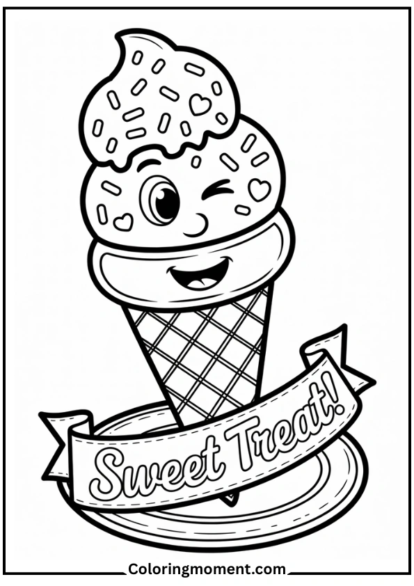 Sprinkle Smile Cone