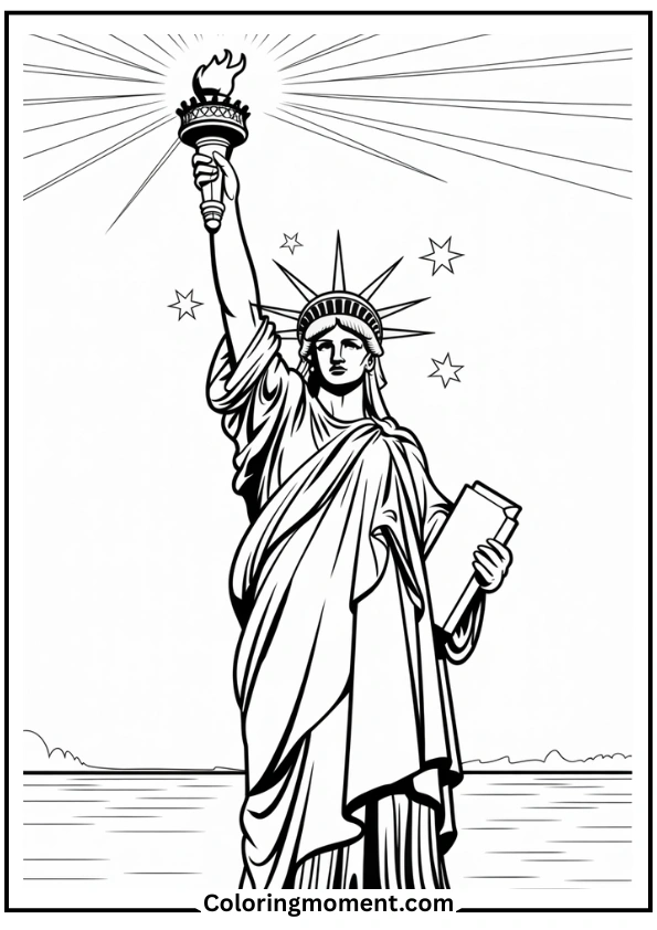 Statue of Liberty in the Sky