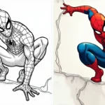 spider man coloring page