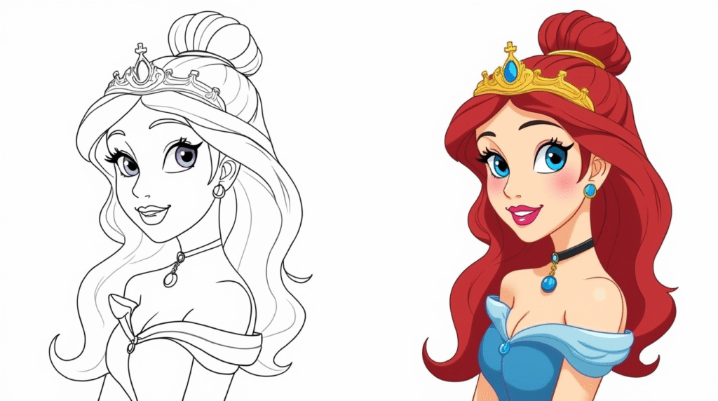 Princess coloring pages