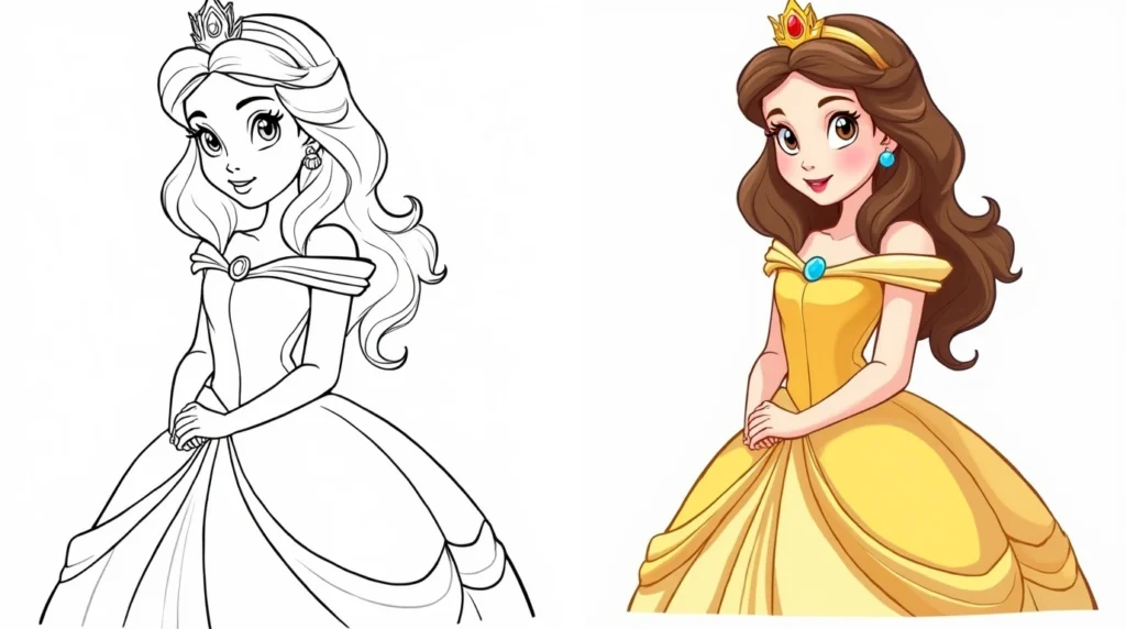 Princess coloring pages