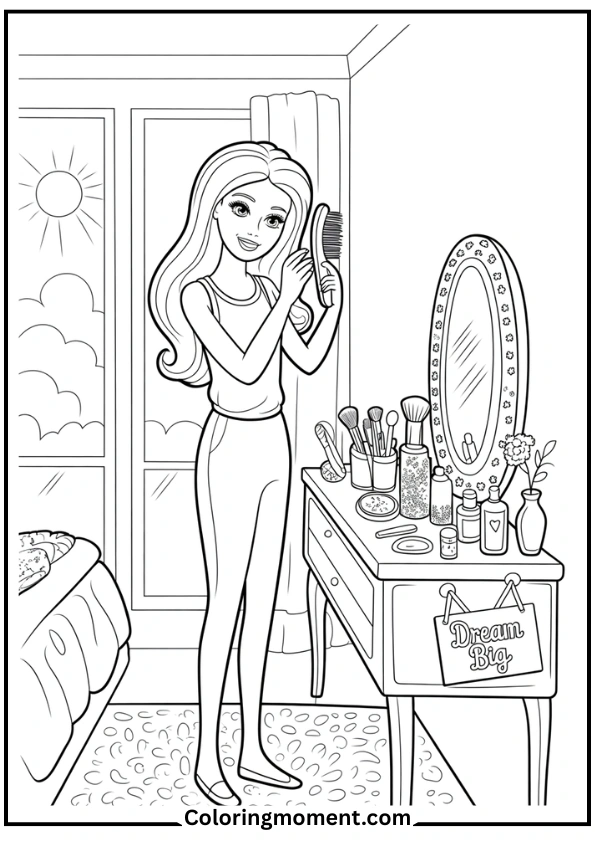 Barbie at Vanity Table