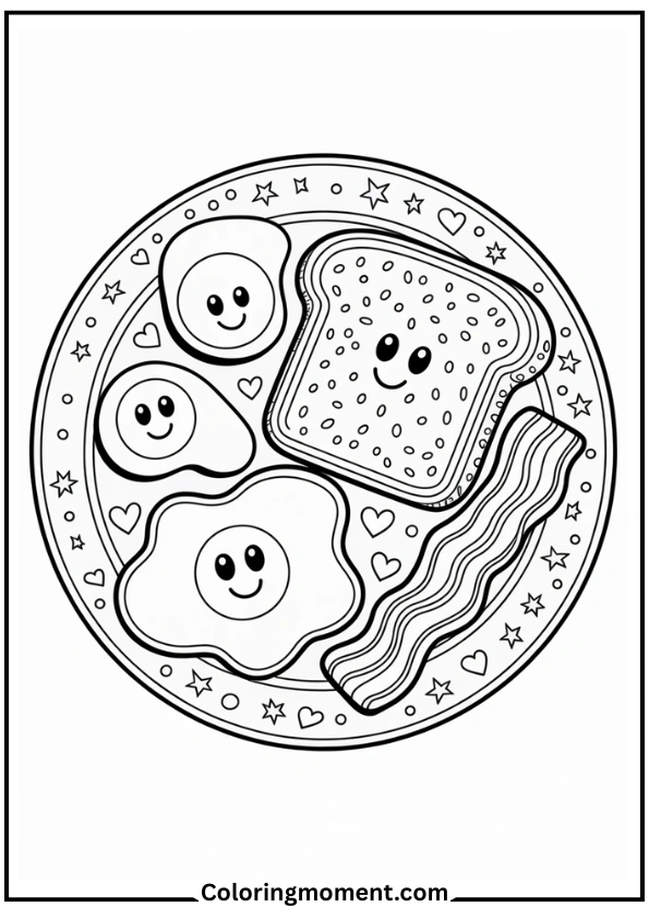 Breakfast Time Plate
