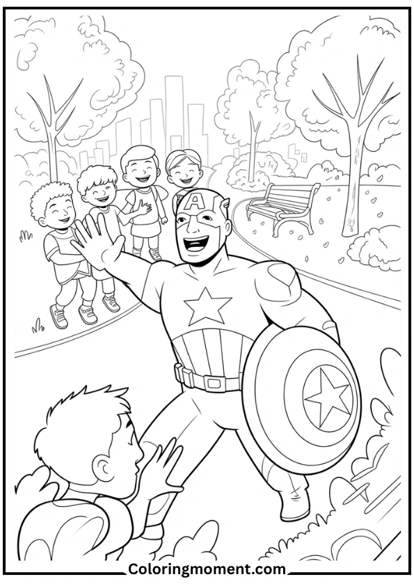 Captain America Inspires Kids