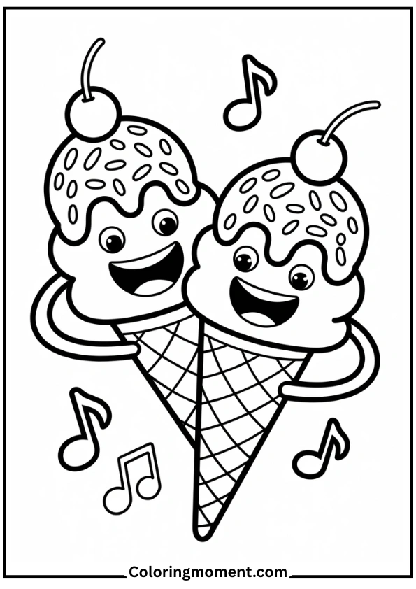 Dancing Ice Cream Cones
