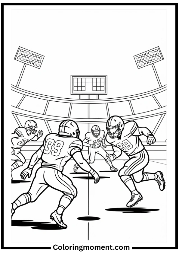 Friday Night Lights Coloring Page