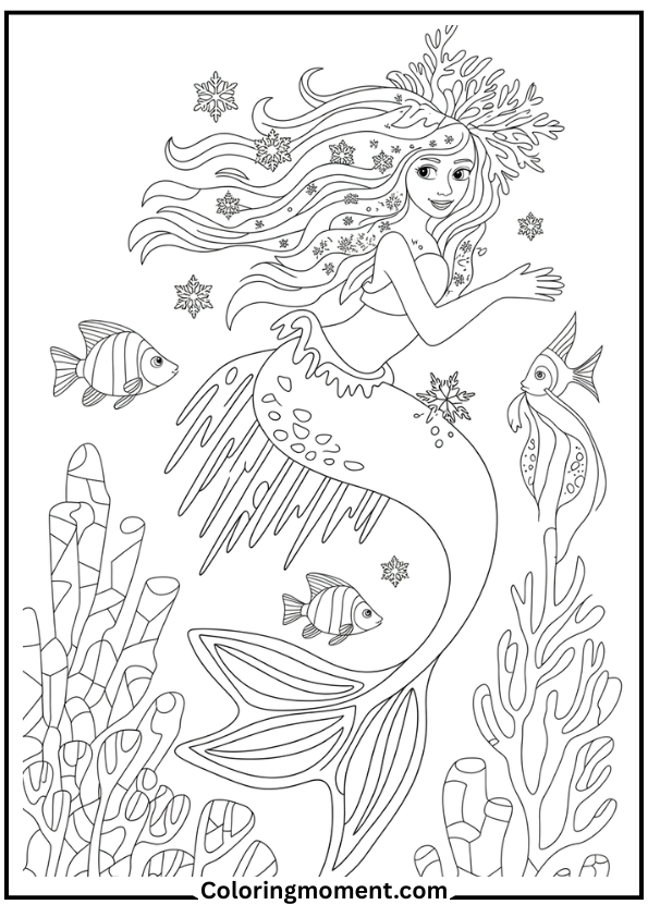 Frost-Fin Winter Mermaid