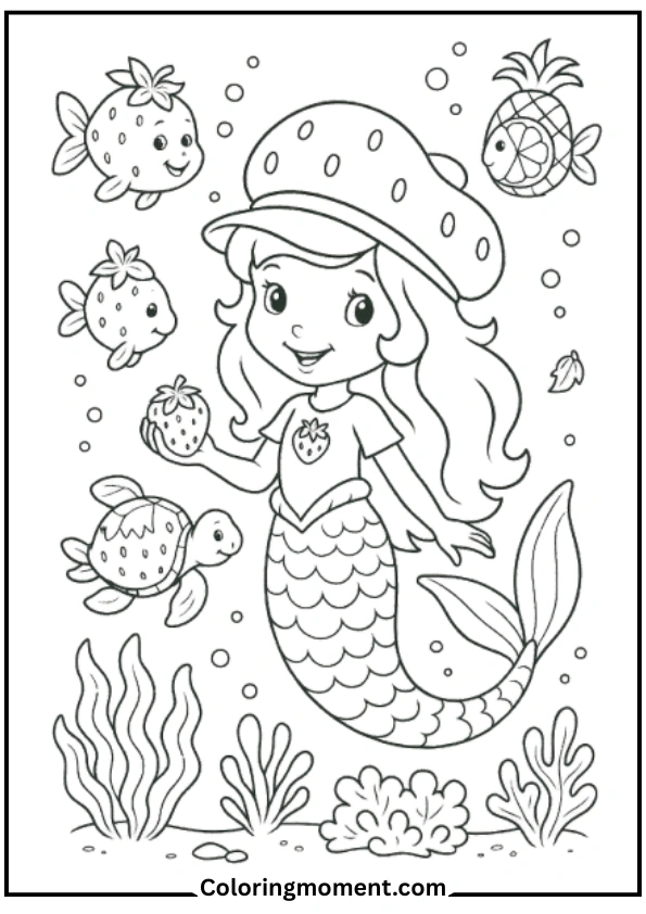 Mermaid Strawberry Shortcake Underwater World