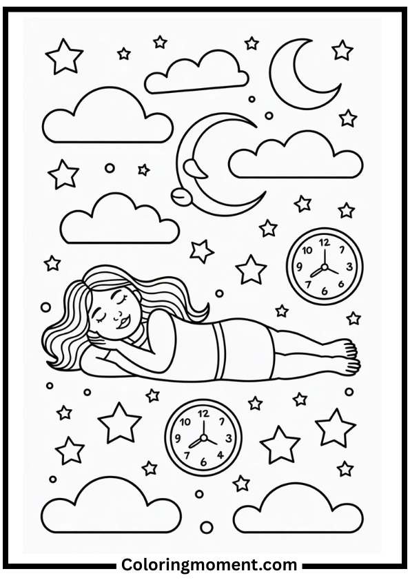 Midnights Dreamscape Coloring Page