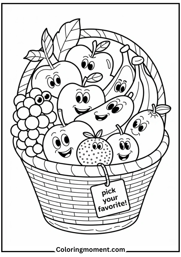 Smiling Fruit Basket