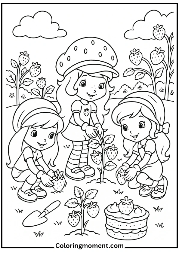 Strawberry Shortcake Planting with Friends