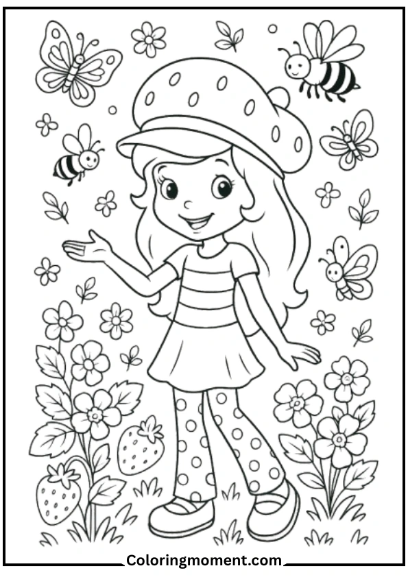 Strawberry Shortcake in Spring Garden