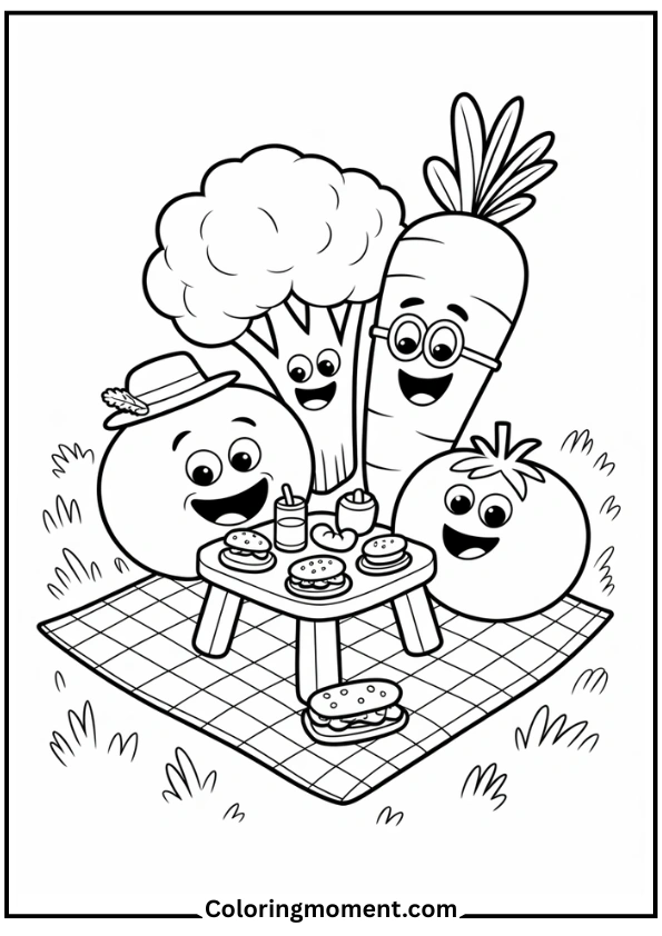 Vegetable Friends Picnic
