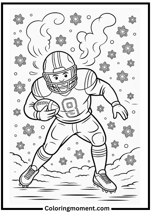 Winter Bowl Coloring Page