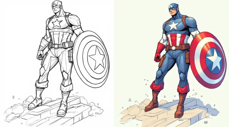 captain america coloring pages