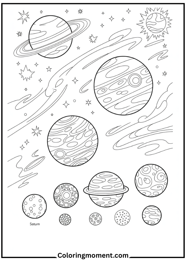 planets distance facts outline