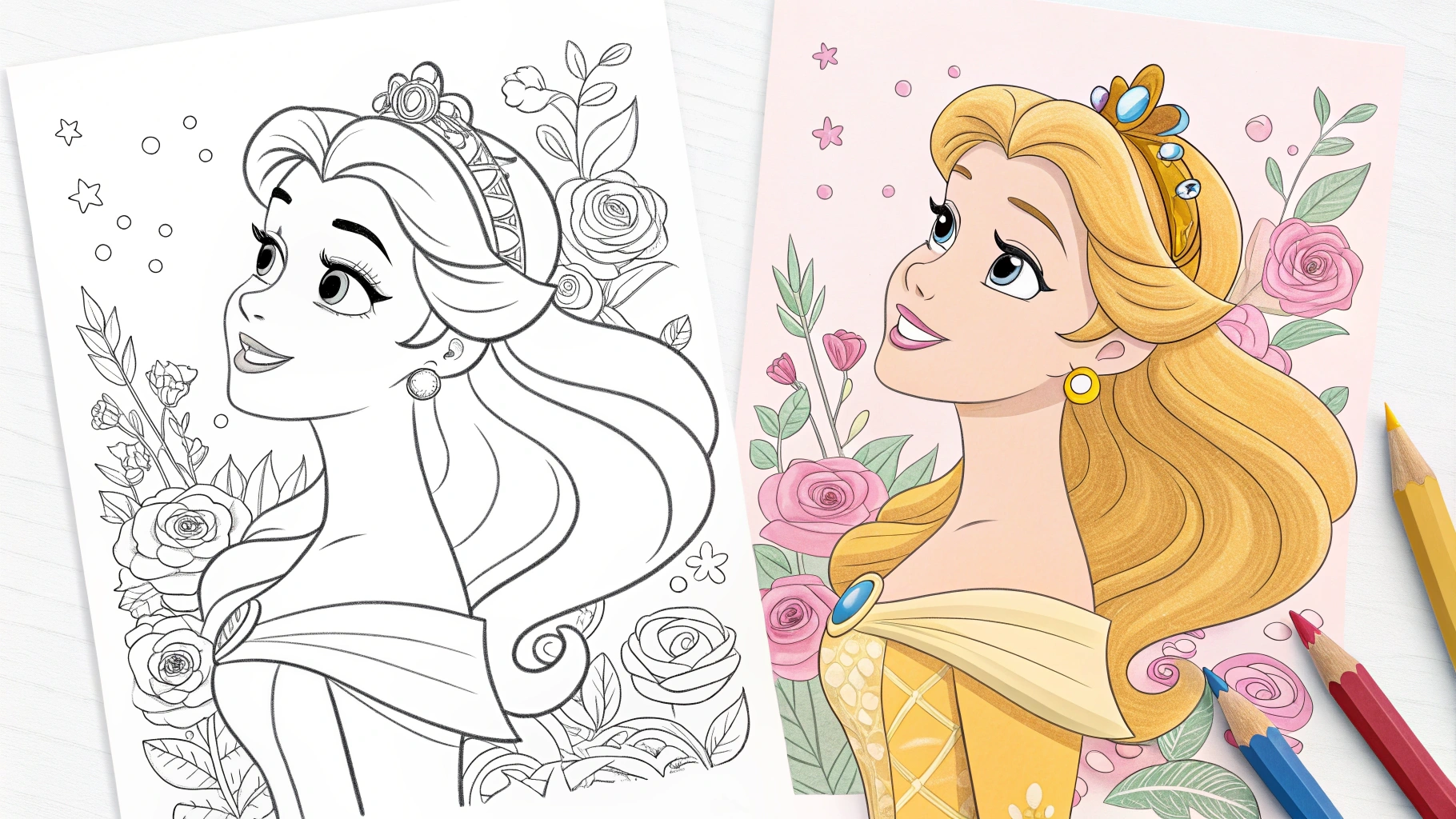 Disney Princess Coloring Pages