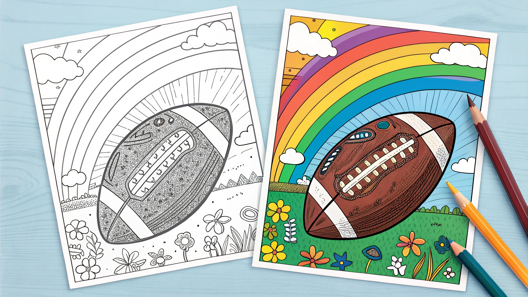 football coloring pages