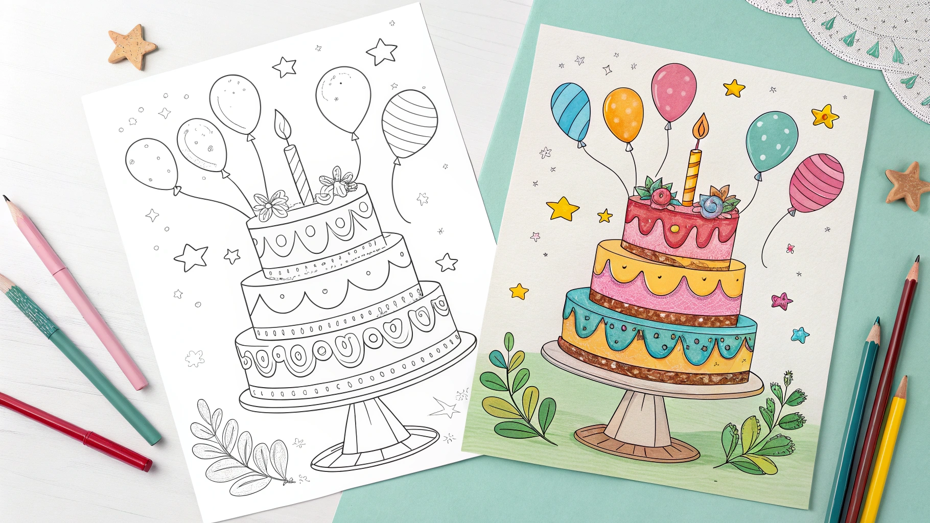 happy birthday coloring pages