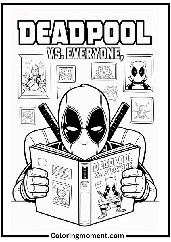 Merc with a Book Coloring Page