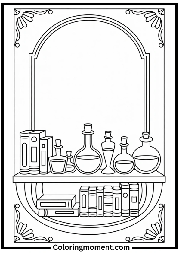 apothecary-corner-coloring-page