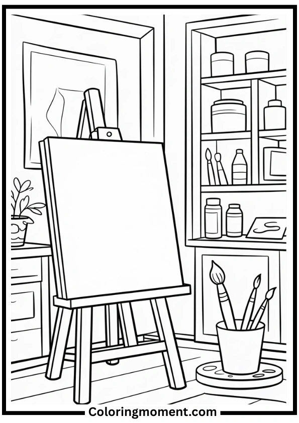 art-studio-corner-coloring-page