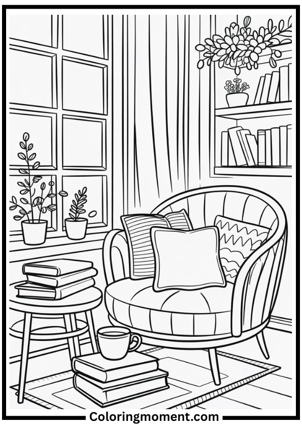 reading-nook-coloring-page