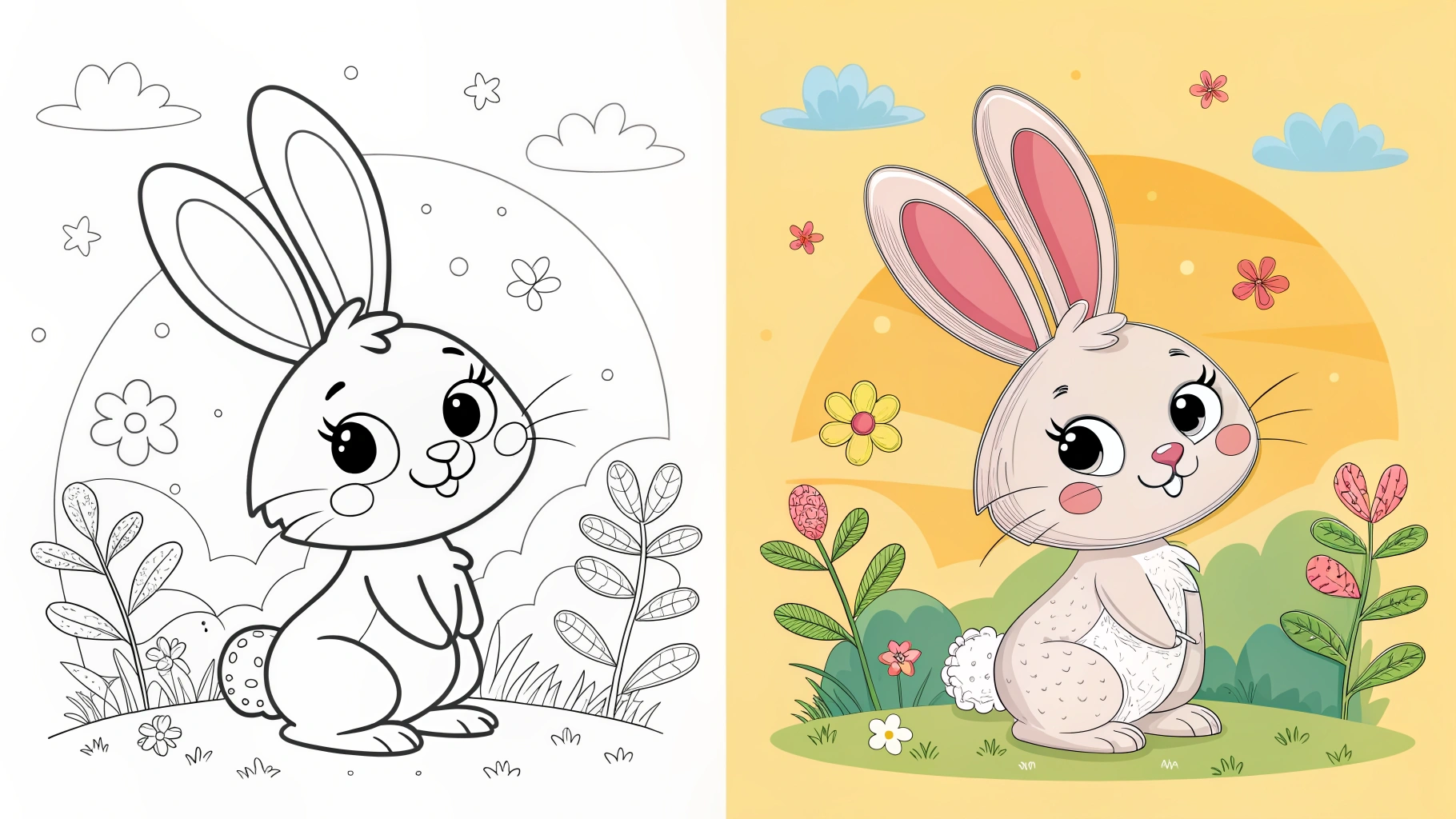 bunny coloring pages