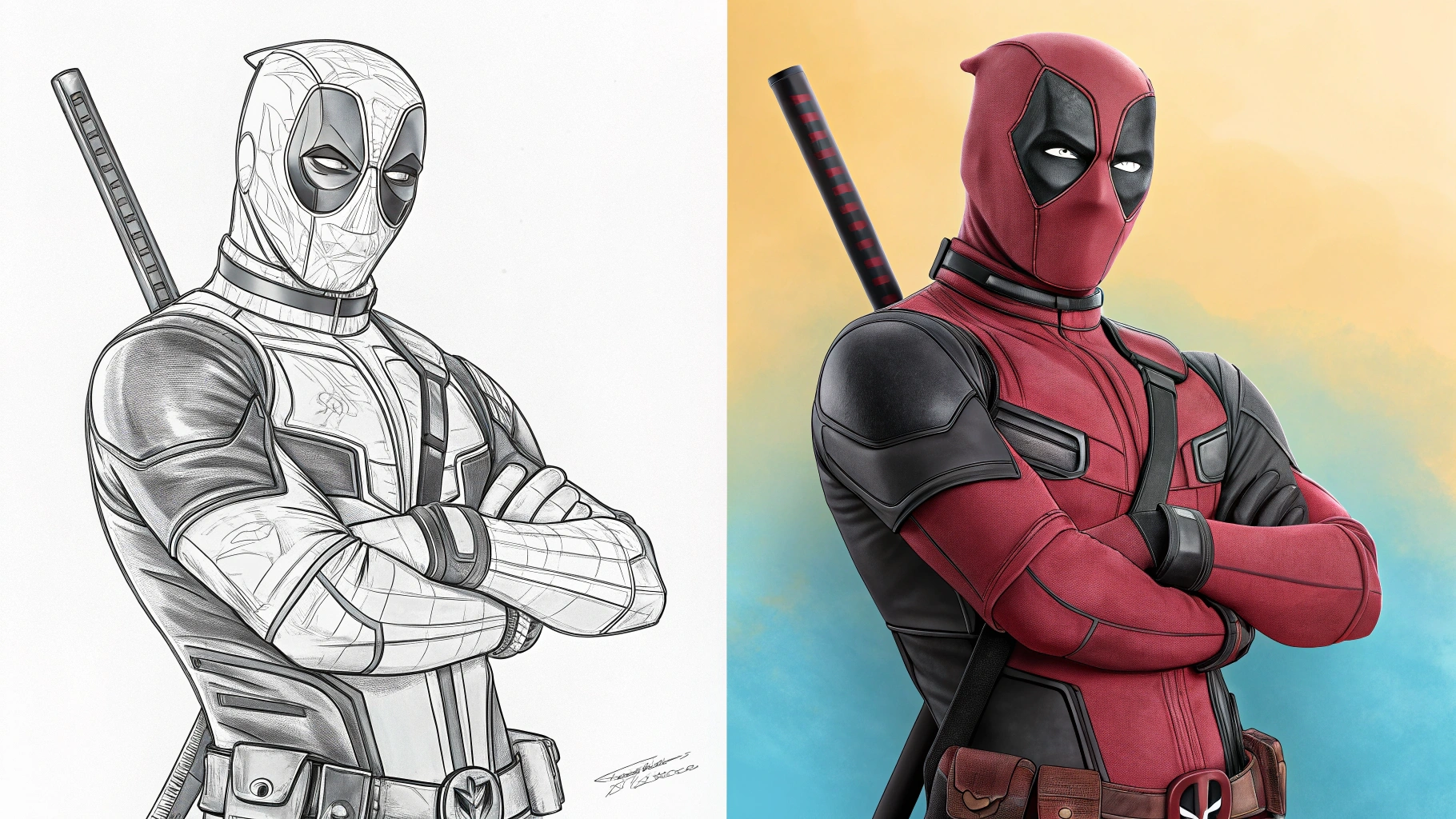 Deadpool Coloring Pages