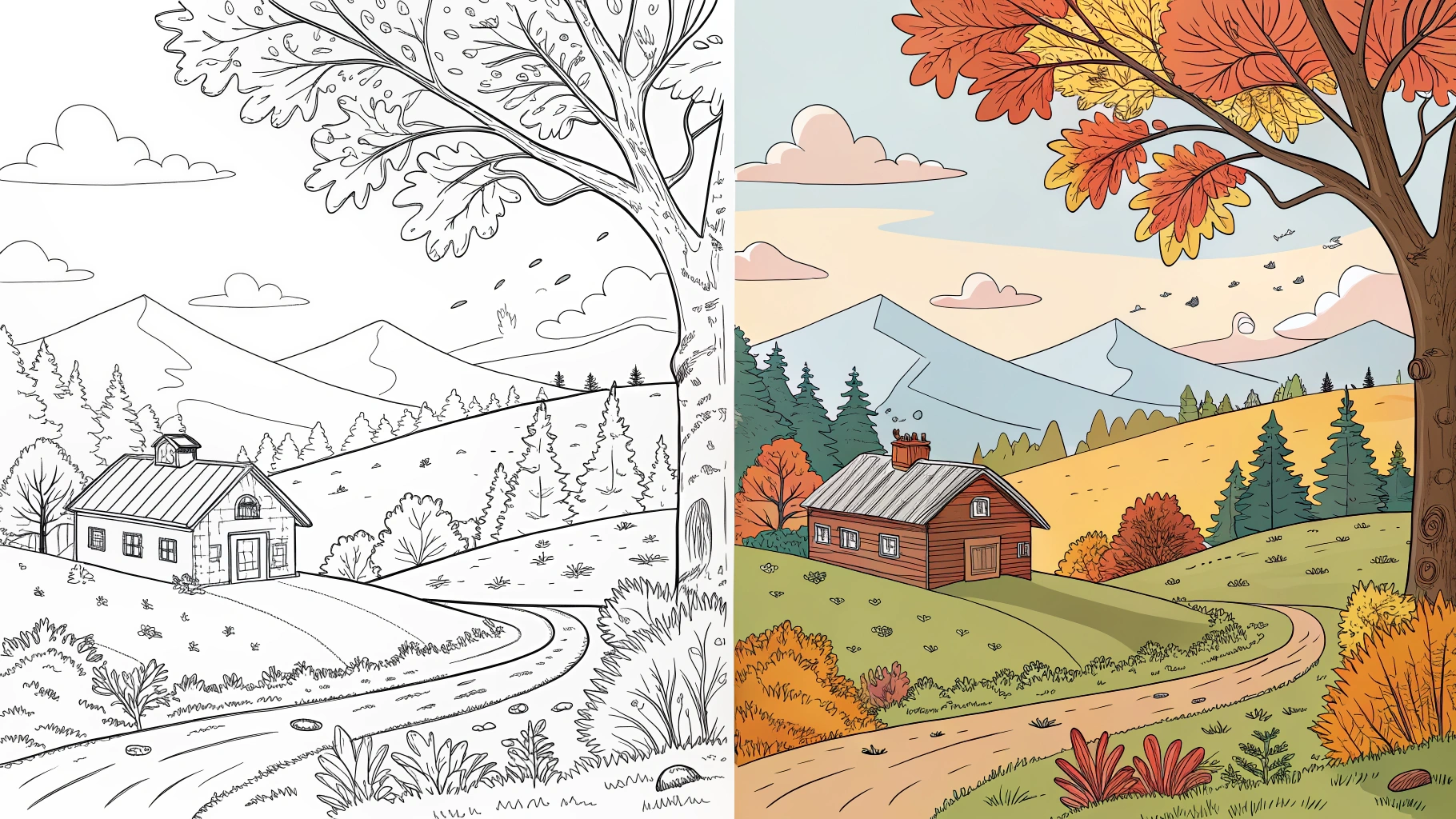 Fall Coloring Pages for Adults
