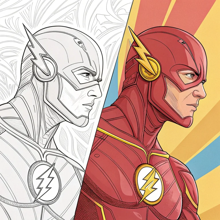 flash coloring pages