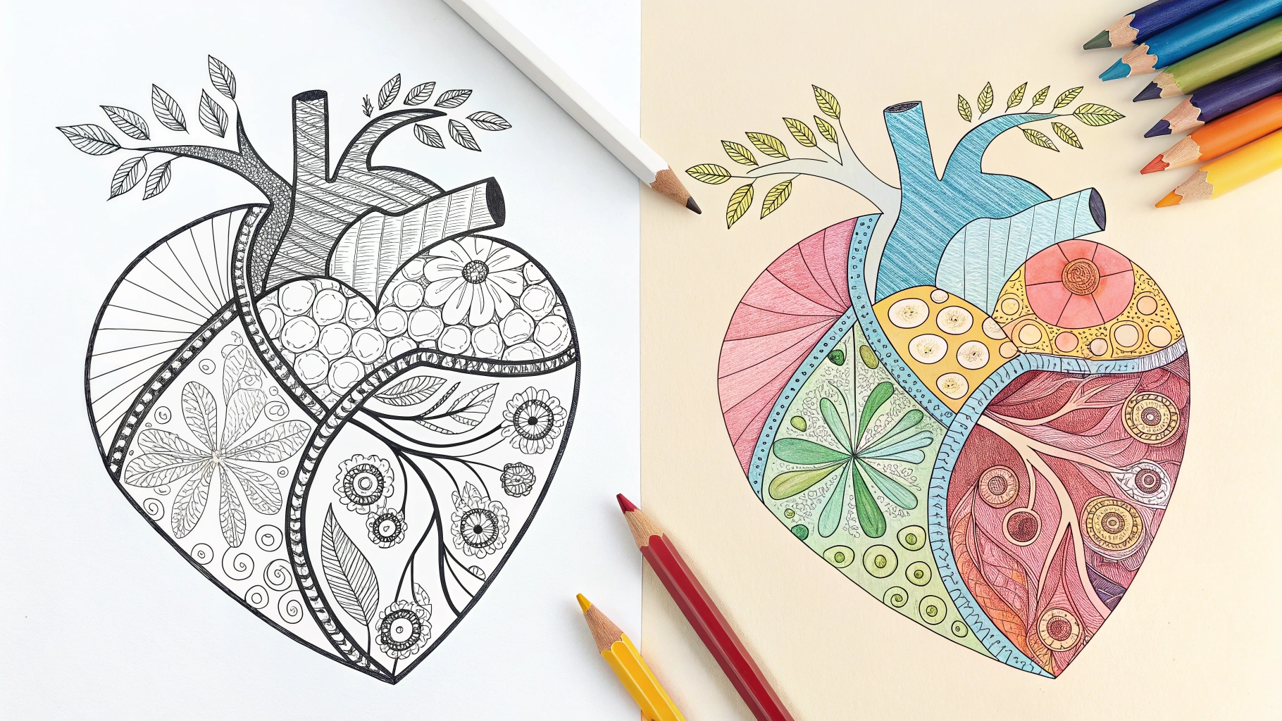 heart coloring pages